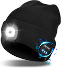 Cozy Beanie With Integrated LED Light And Bluetooth 5.0 Headphones