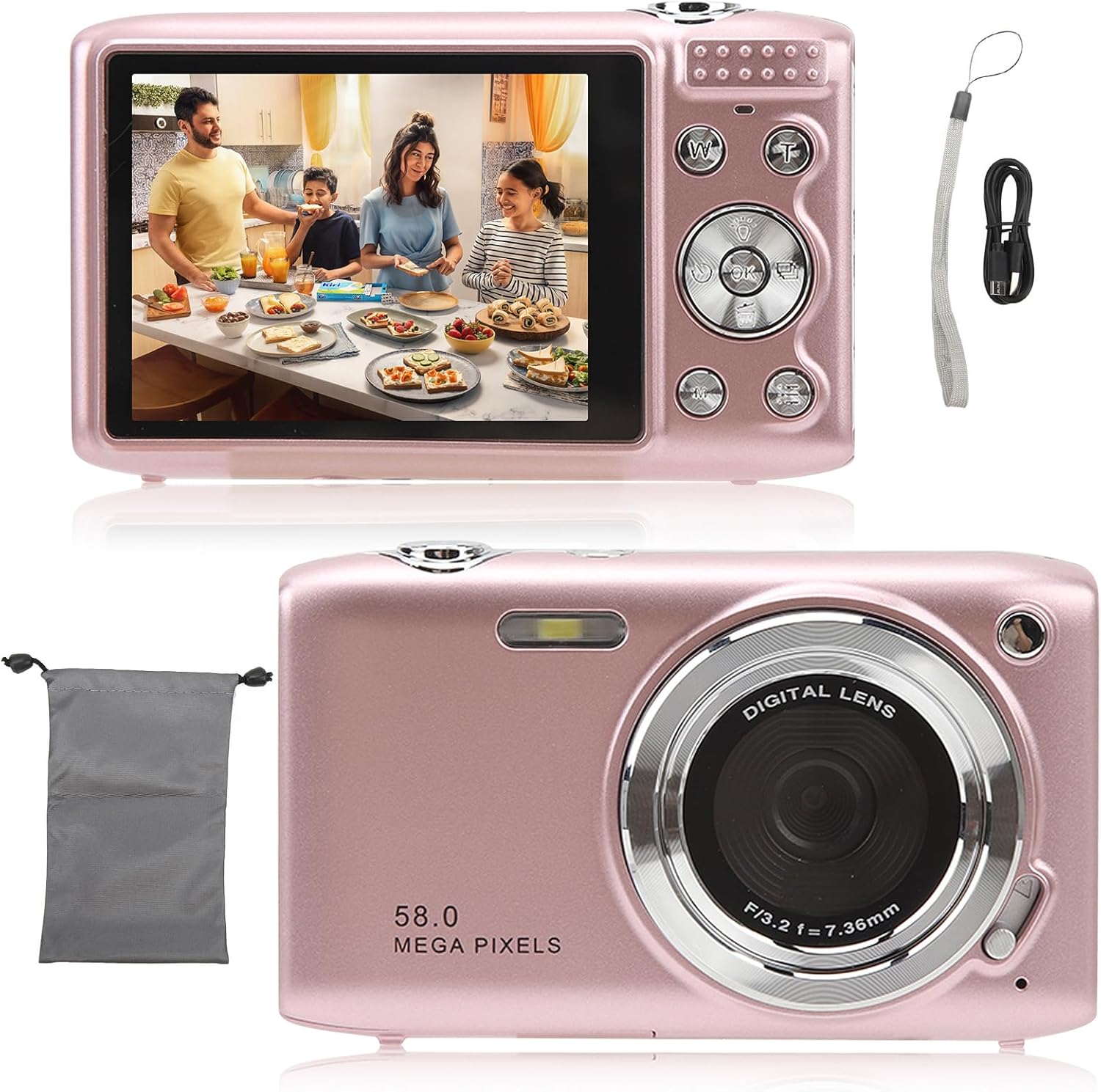Lumora 4K kamera s 58MP fotografiemi a 16x zoomem pro každodenní použití