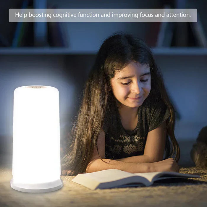 Lámpara de luz para mejorar el estado de ánimo, el sueño y el bienestar diario en el hogar