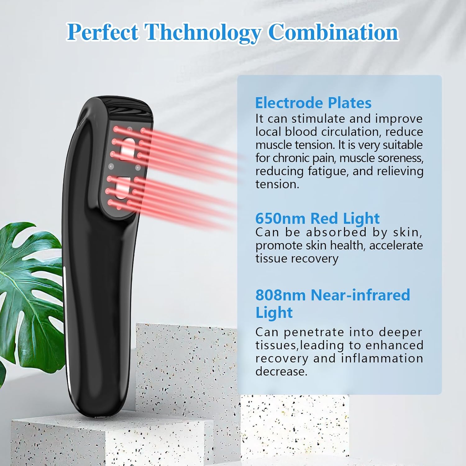 Upgraded Home Use Red And Infrared Light Device For Wellness