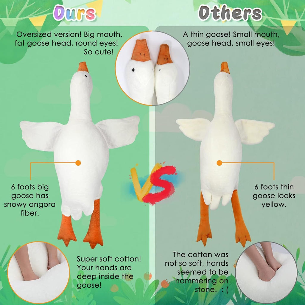 Large Goose Plush Toy For Kids And Collectors In Multiple Sizes