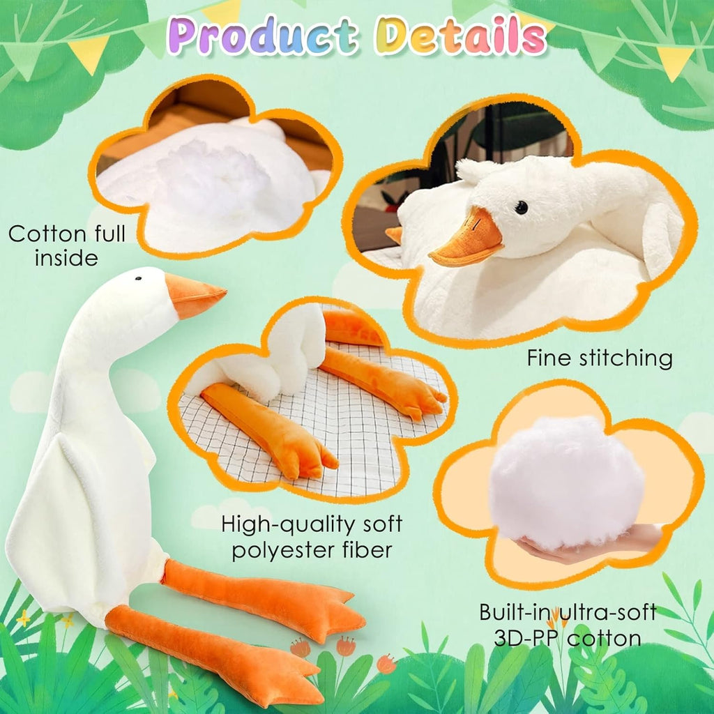 Large Goose Plush Toy For Kids And Collectors In Multiple Sizes