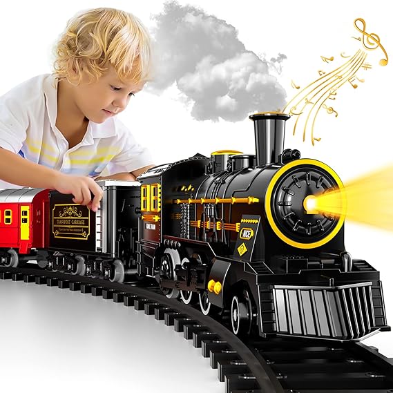 Set di trenino TrackMaster Pro a batteria con suoni realistici di casa
