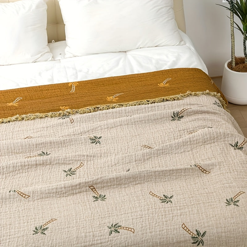 Coperta Tropicrest in Cotone Palm per il Relax Estivo