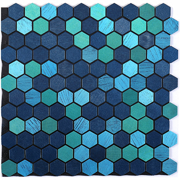 Self-Adhesive Metal Mosaic Tiles With Hexagon Pattern And Subway Styles