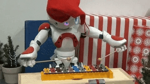 Robot per bambini ThinkBot con controllo gestuale che balla e parla, ricaricabile