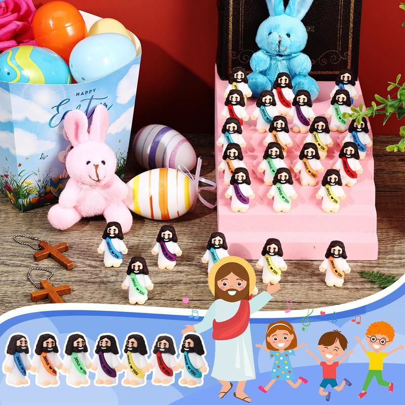 24-Piece Tiny Jesus Figurines Set With A Love You Message