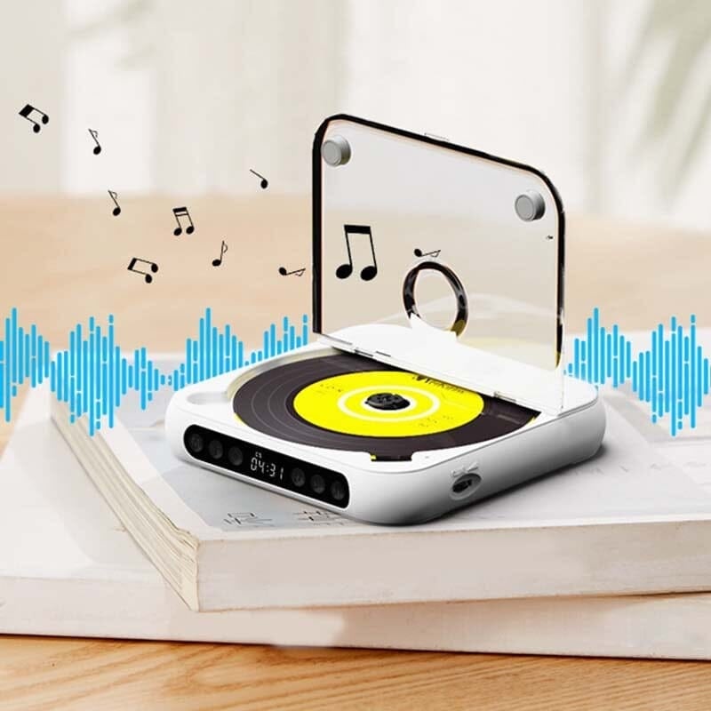 持ち運びに便利なBluetooth対応ポータブルCDプレーヤーで音楽を楽しもう