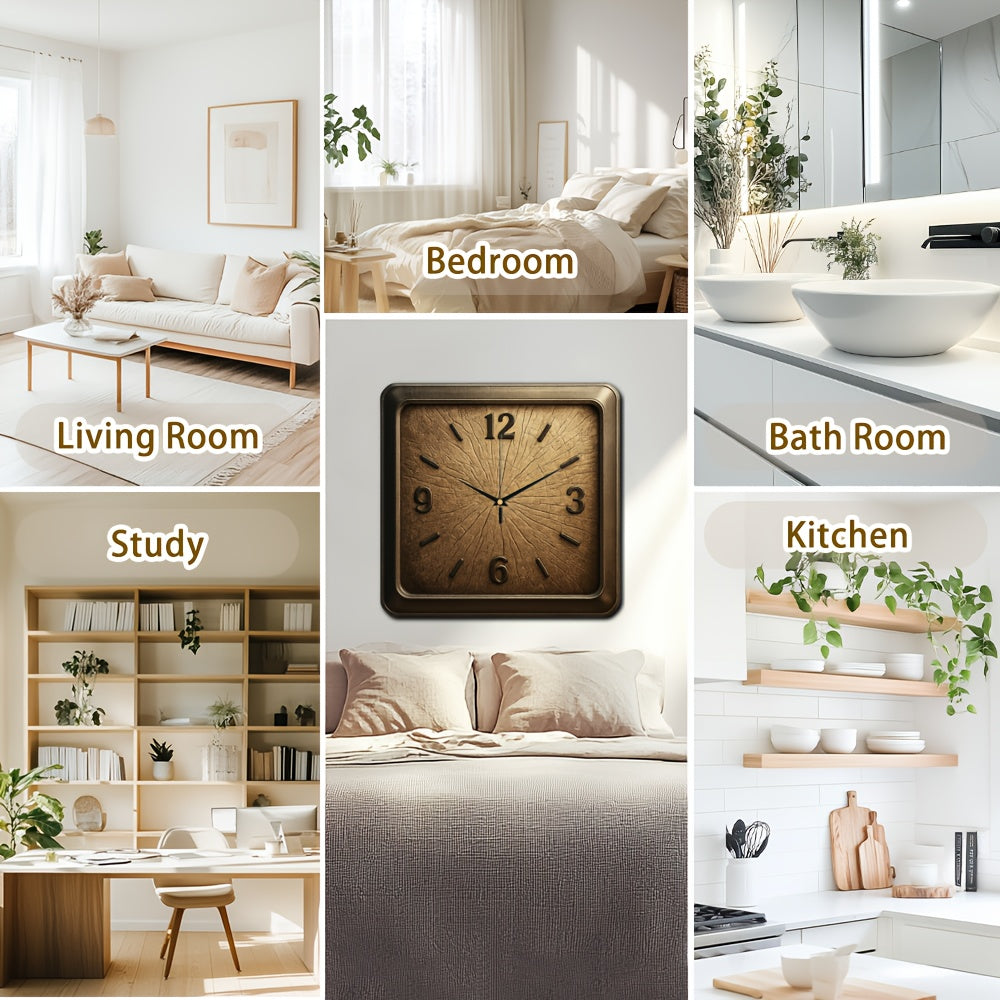 Woodtime Massivt Træ Minimalistisk Vægur