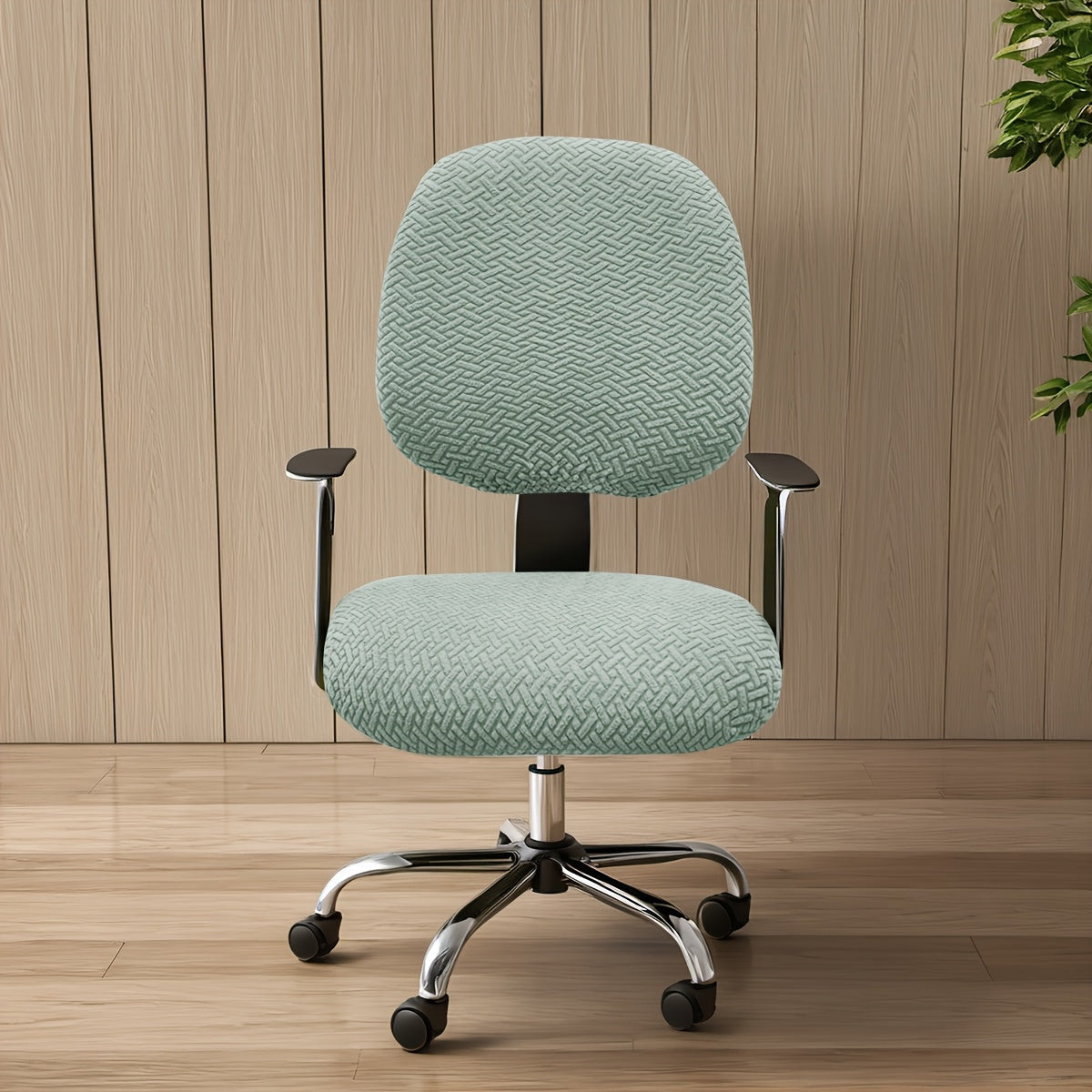 OfficeGuard Elastic Split Chair Back Cover Set For Clean Look