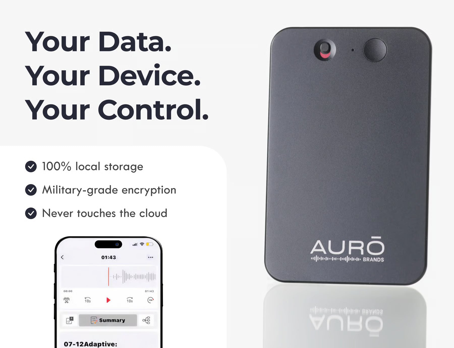 NovaNote Pro Privacy-Focused AI Recorder With Voice Capabilities For Meetings