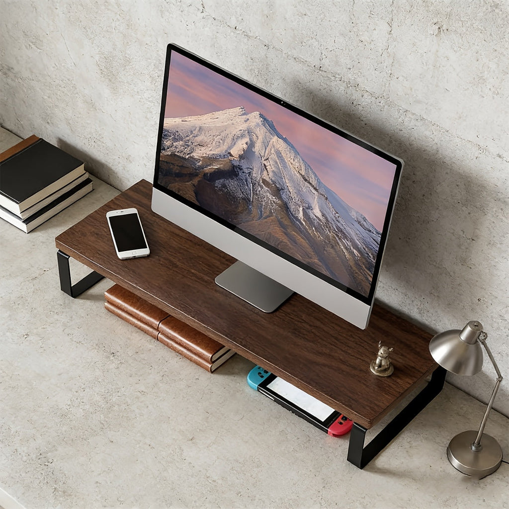 Ecostand Houten Opvouwbare Laptop- en Tablethouder voor Ergonomisch Bureauontwerp