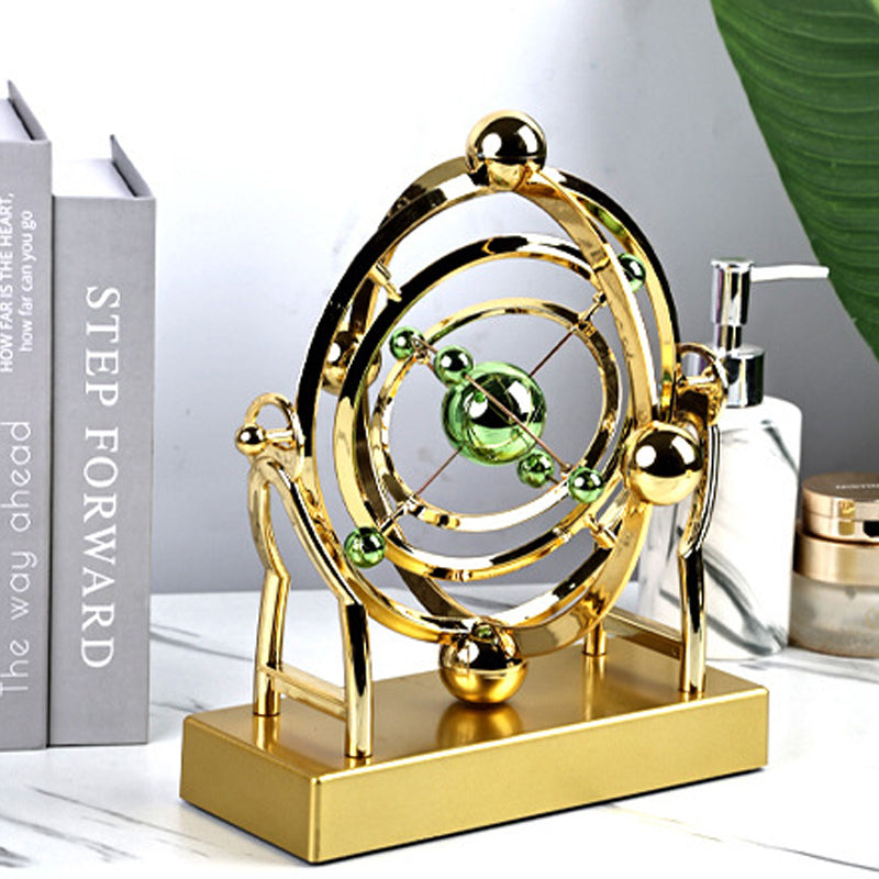 OrbitMotion dekorativ pendul med evig svingning til hjem og kontor display