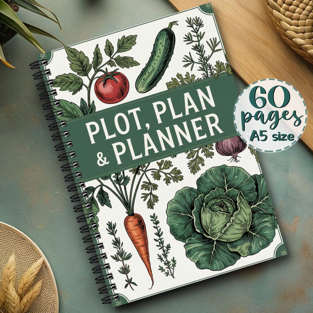 Gardenlog planteorganisator og haveplanlægger i spiralstil