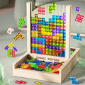 VerdantBlock Tetris Puzzle Board For Family Fun With Eco Design