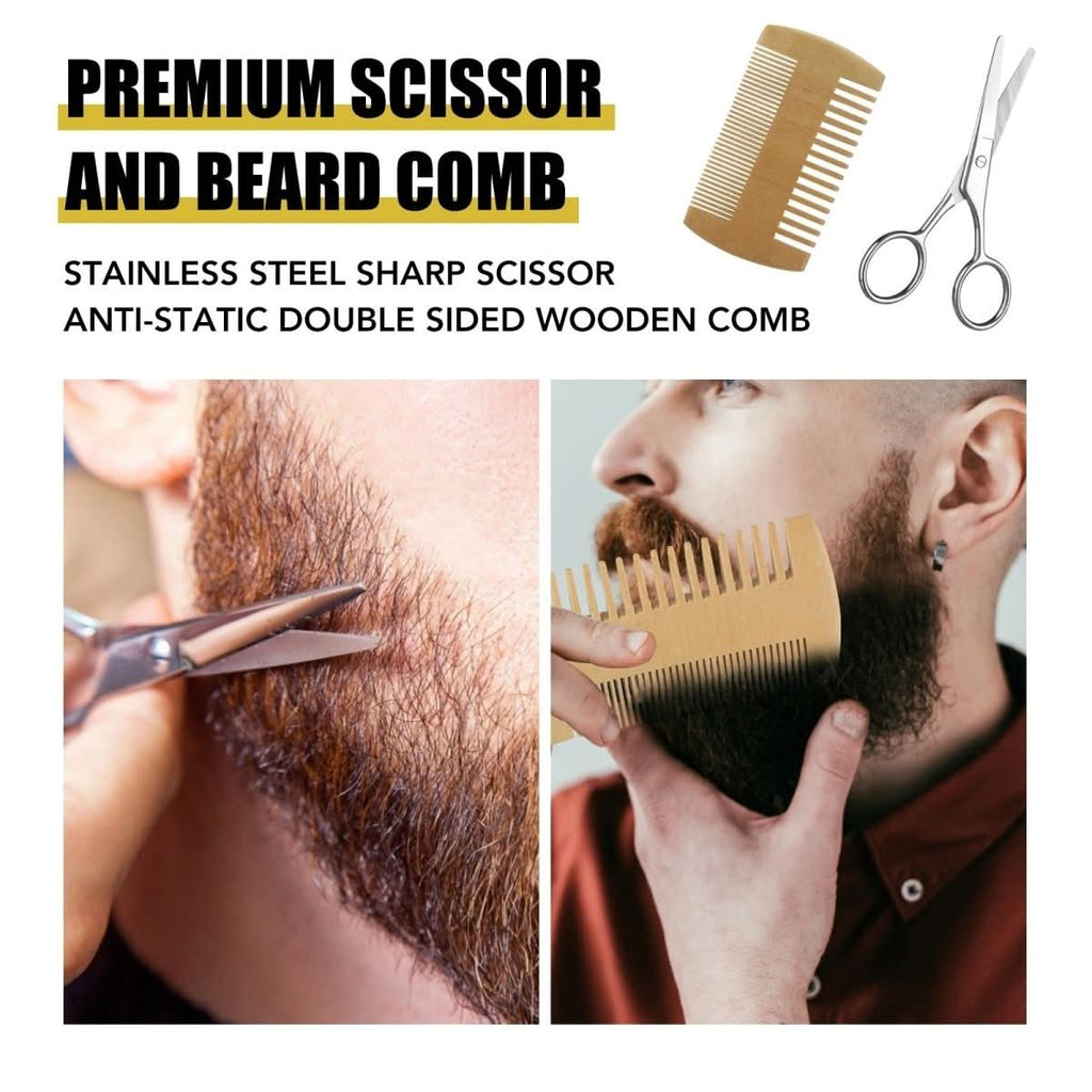 Kit BeardVibe para el Crecimiento de Barba en Zonas Irregulares y para un Crecimiento Saludable de la Barba