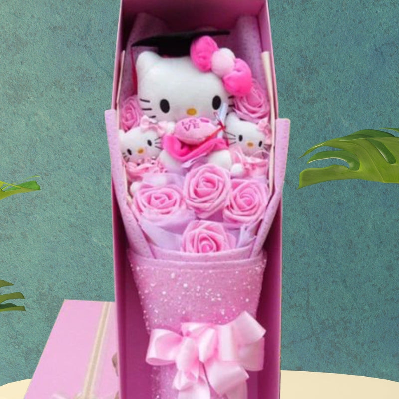 Hello Kitty Floral Bouquet For Birthdays And Joyful Surprises
