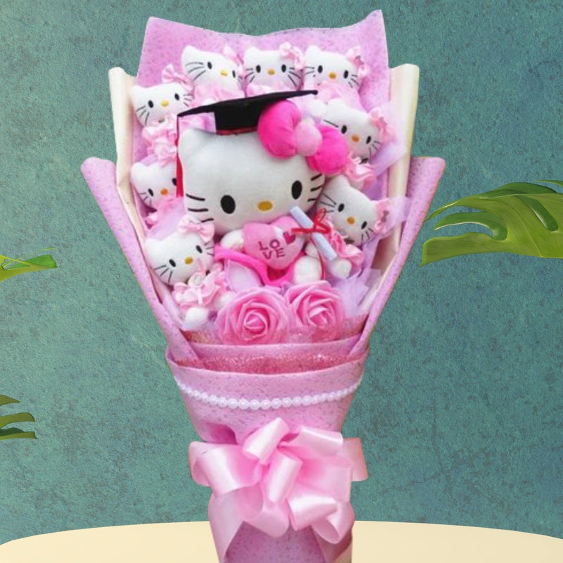 Hello Kitty Floral Bouquet For Birthdays And Joyful Surprises