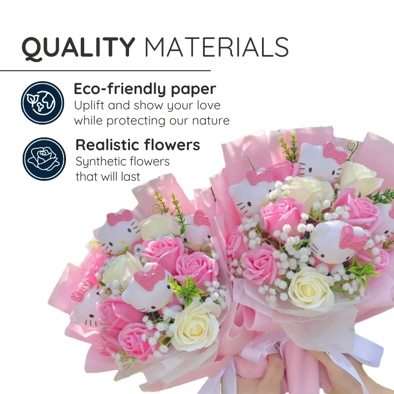 Hello Kitty Floral Bouquet For Birthdays And Joyful Surprises