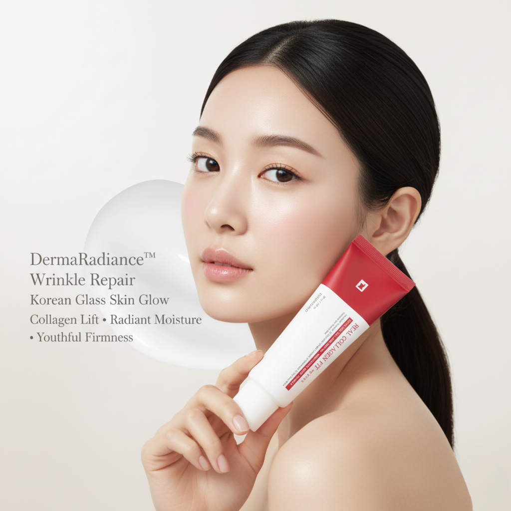 LuminaGlow Glass Skin Mask With Collagen For Smoother Complexion
