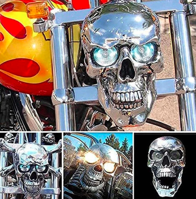 Luz de calavera para motocicletas, LED brillante para conducción nocturna y presencia audaz en la carretera