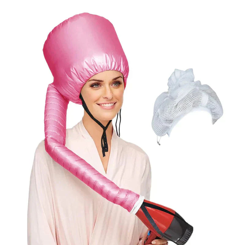 自宅でのカール乾燥と日常のヘアケアに使えるネットプラッピングキャップ