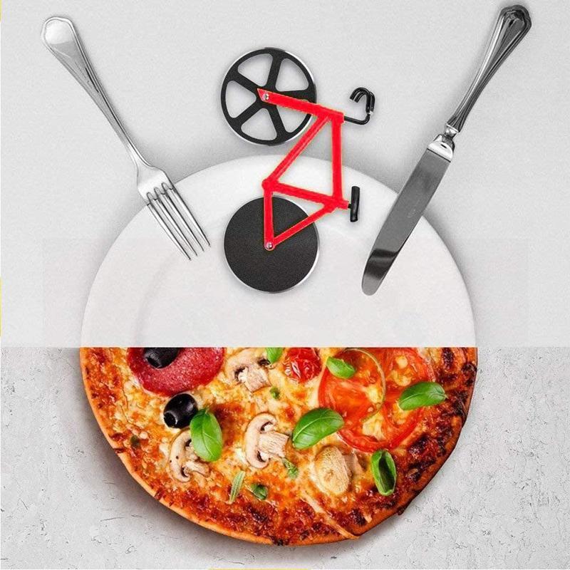 Kolečkový kráječ na pizzu s dvojitými nerezovými koly