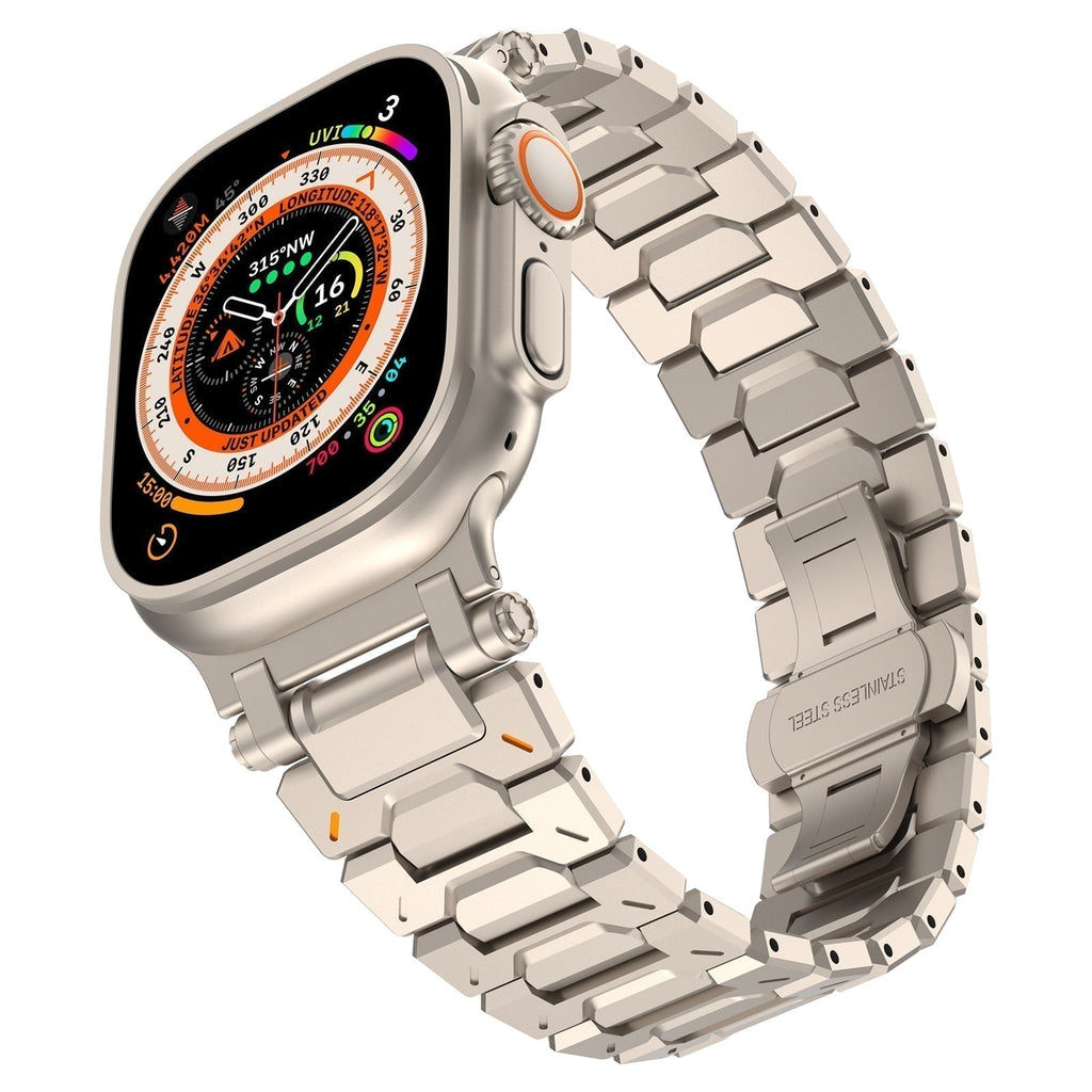 NexaBand 耐久性ステンレススチールバンド（Apple Watch用）