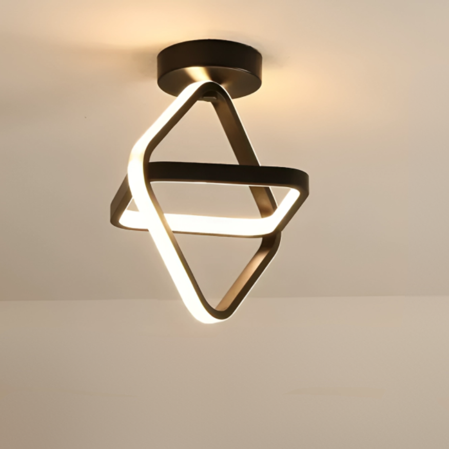 NovaLume Dual Rings LED-Deckenleuchte für Wohnzimmer