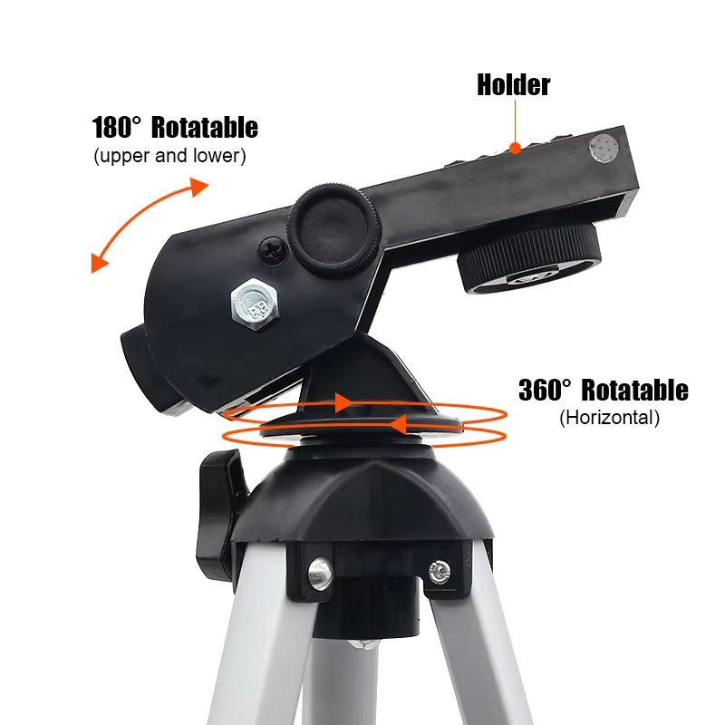 70 mm-es nyílású távcső 300 mm-es fókusztávolsággal, könnyű csillagászathoz és természetmegfigyeléshez