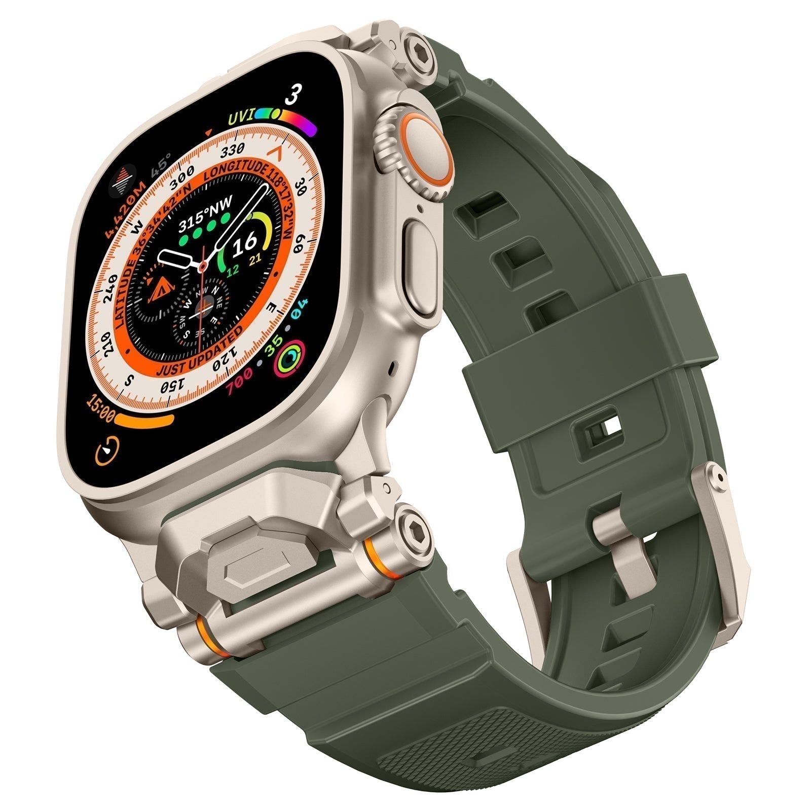 سوار مطاطي LumaGuard FKM 2.0 لإصدار Apple Watch Pro