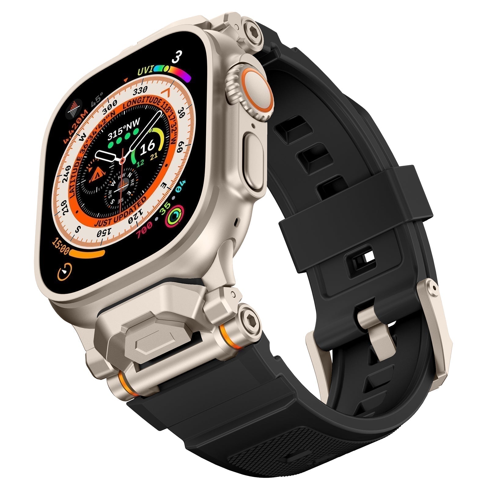 سوار مطاطي LumaGuard FKM 2.0 لإصدار Apple Watch Pro