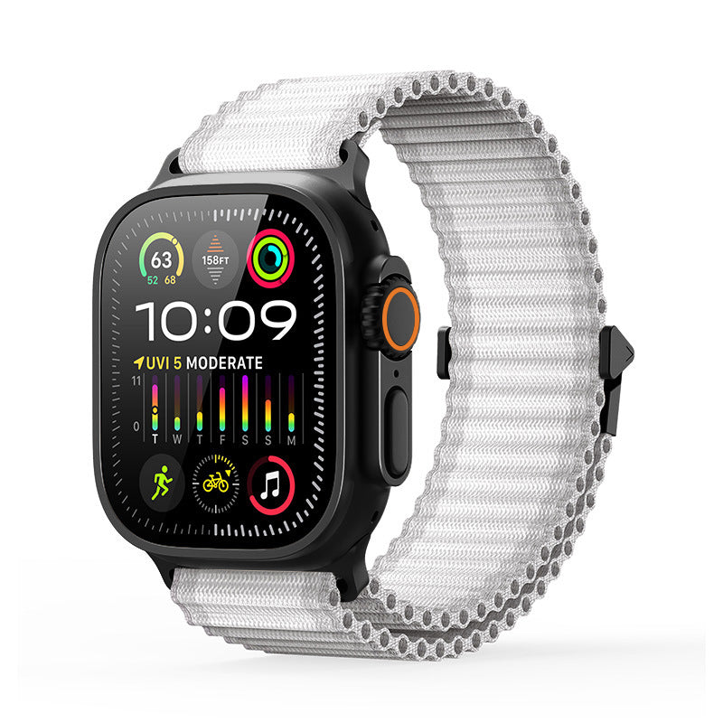 Apple Watch doppellagiges gewebtes Armband für ganztägigen Komfort