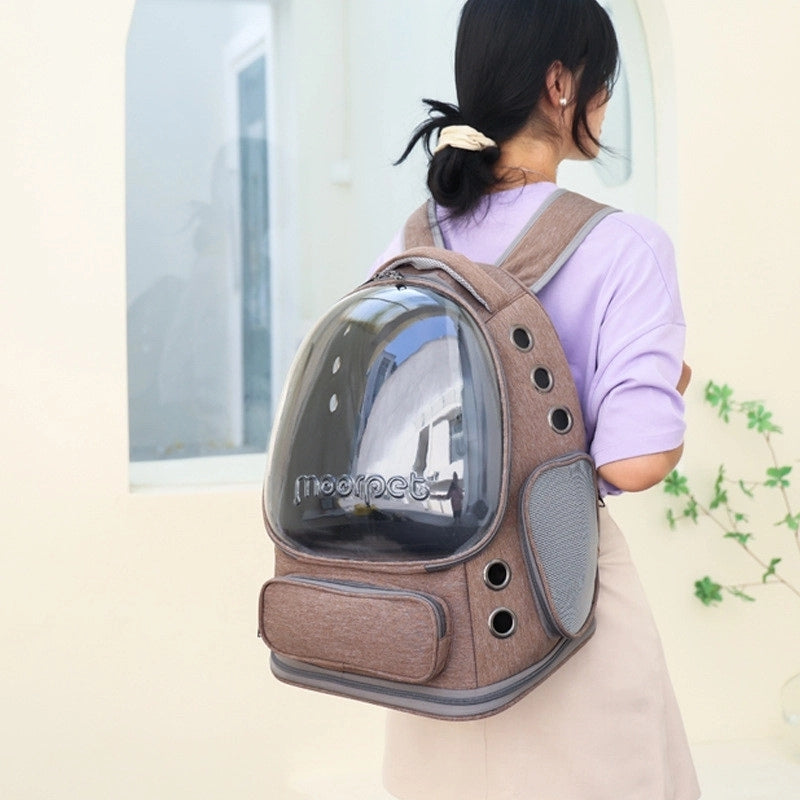 AeroPaw Breathable See-Through Carrier Backpack For Cats And Small Dogs