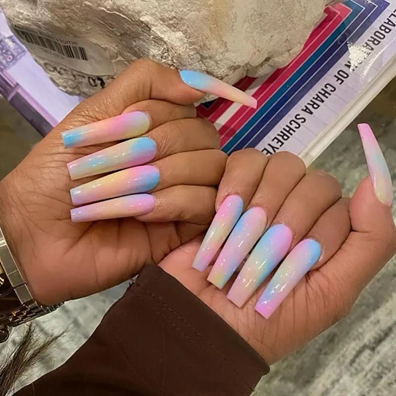 NovaGlam nalepovací nehty 24 růžových vzorů Rychlá aplikace pro okamžitý glamour pro profesionály