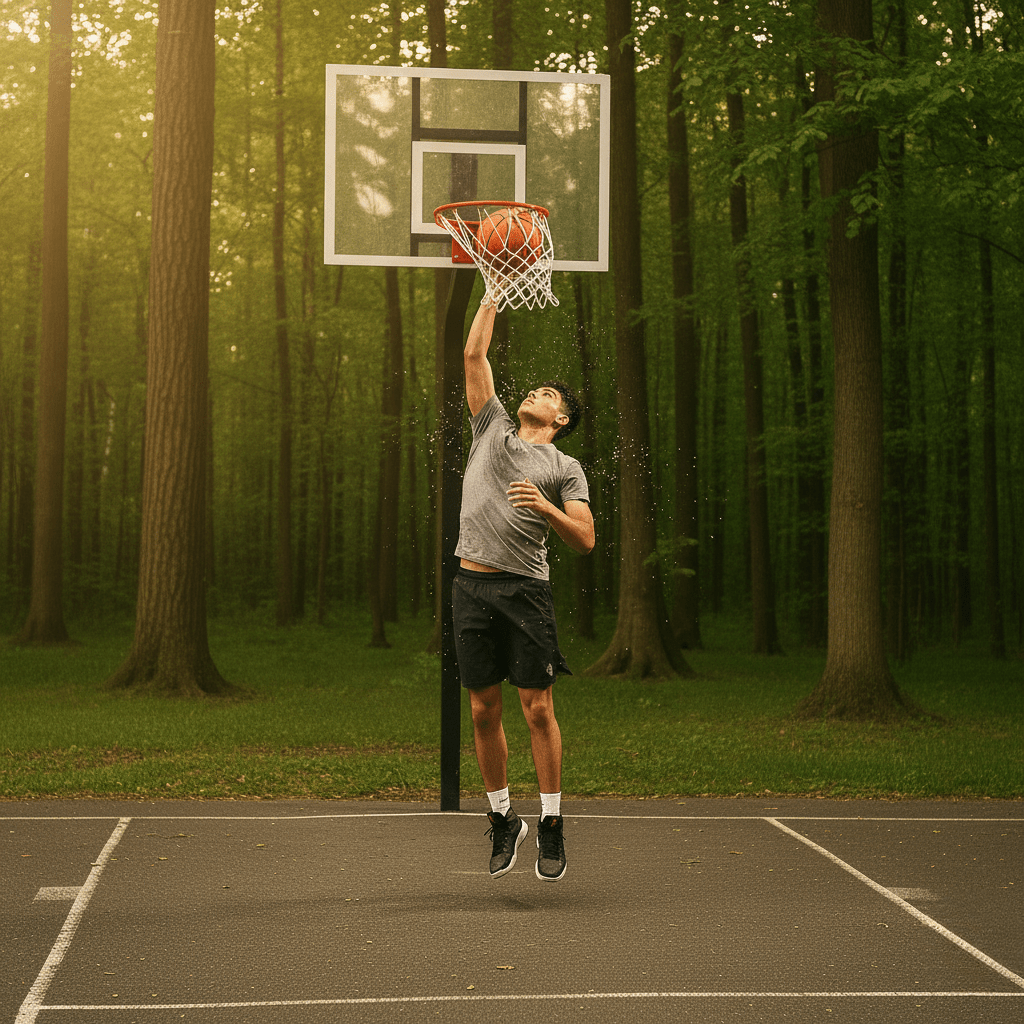 PulsePro venkovní basketbalová síť odolná proti povětrnostním vlivům pro vážné hráče