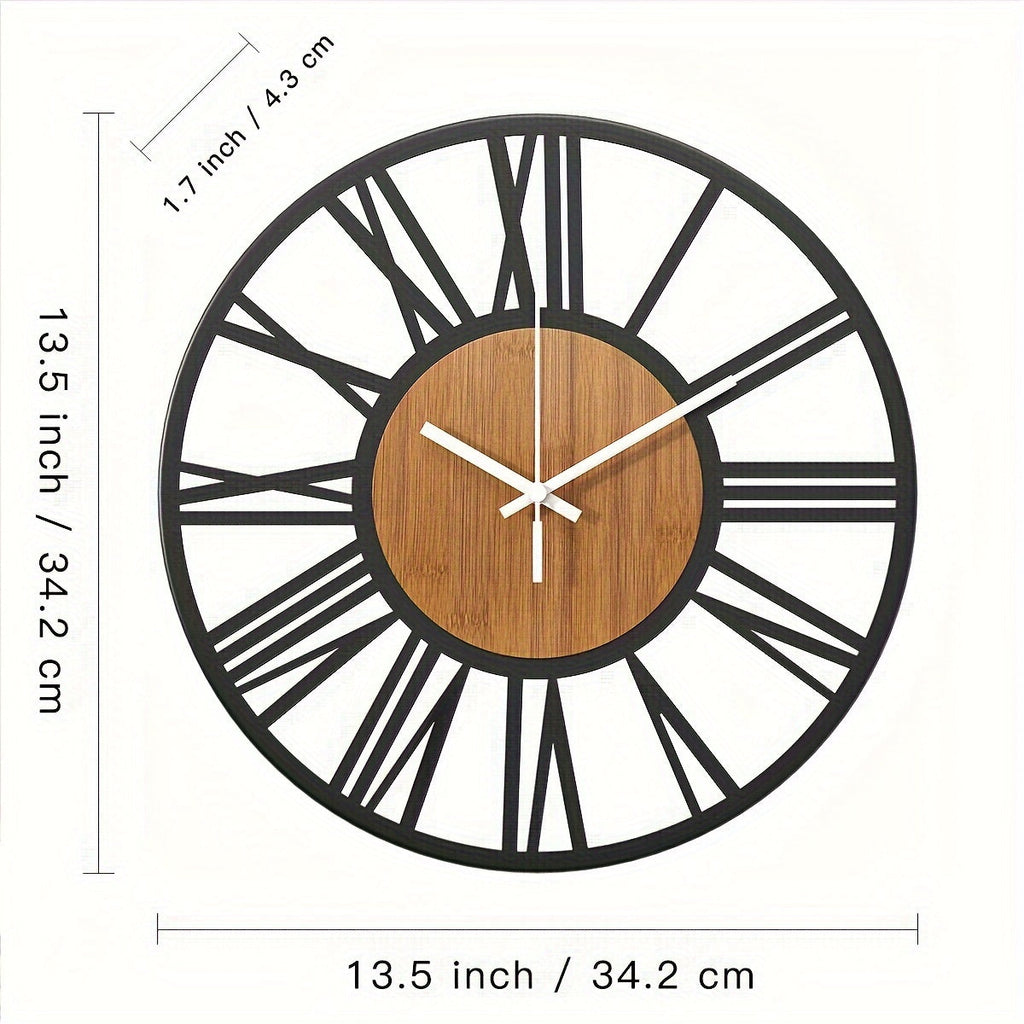 Romanica Color Retro Wall Clock With Roman Numerals