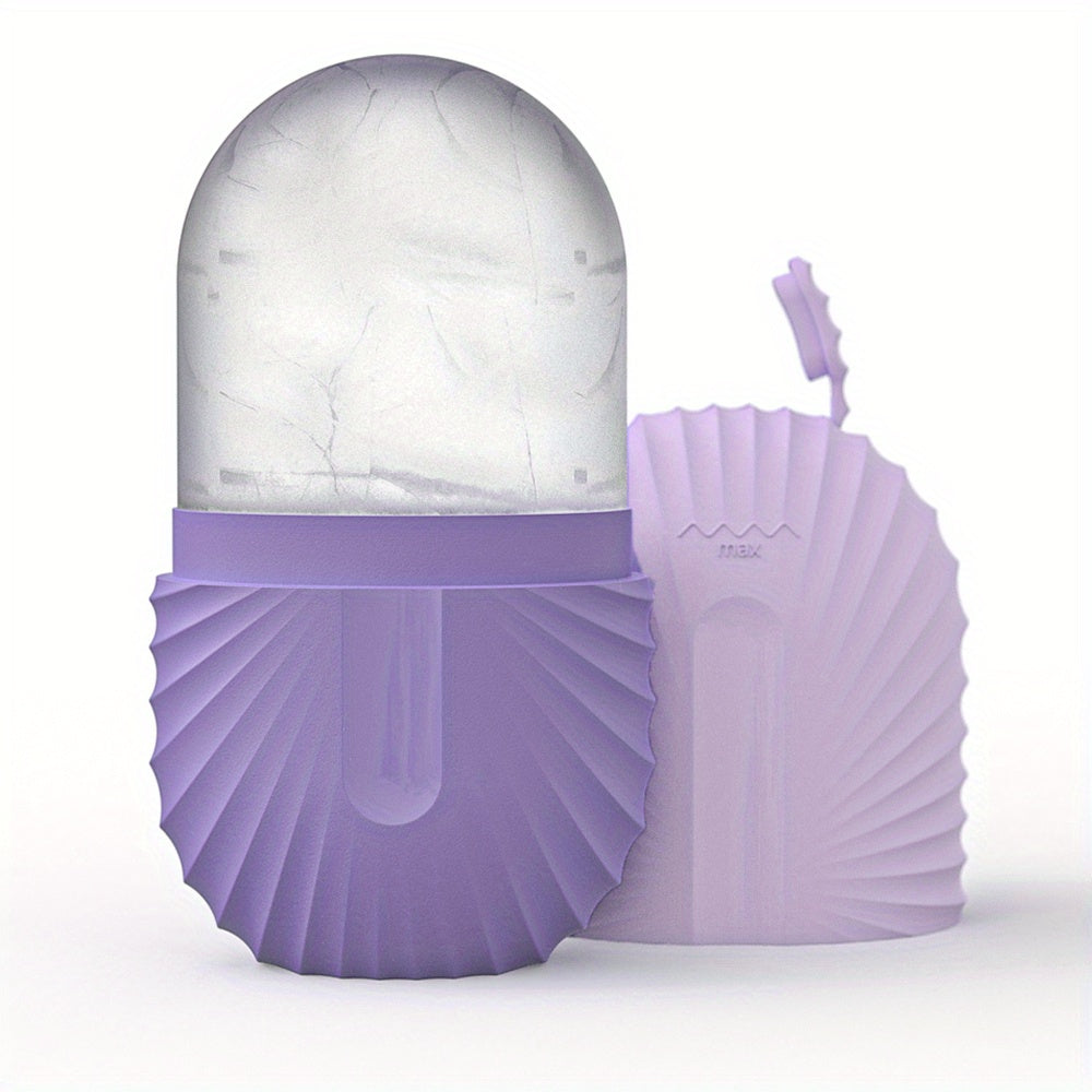 Glimmerice Gesichtsroller Wiederverwendbar Mit Integrierter Eismulde Für Erfrischende Massage
