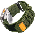 SummitGuard Nylon Canvas Loop Hook And Loop Strap For Apple Watch