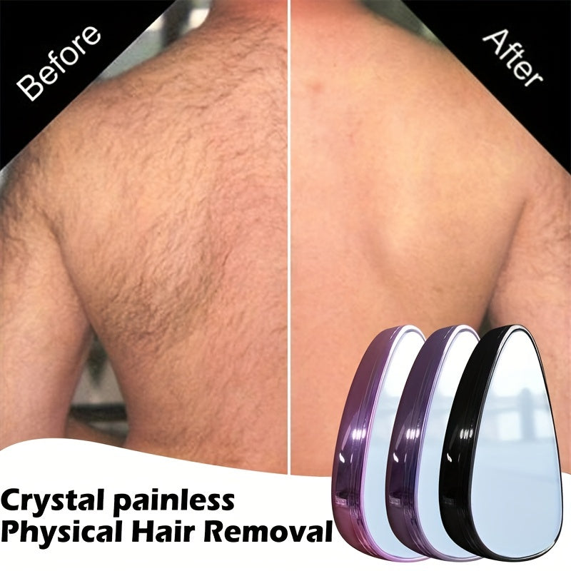 Épilateur Nano Crystal Elvoria pour jambes de femme, outil exfoliant réutilisable, beige clair