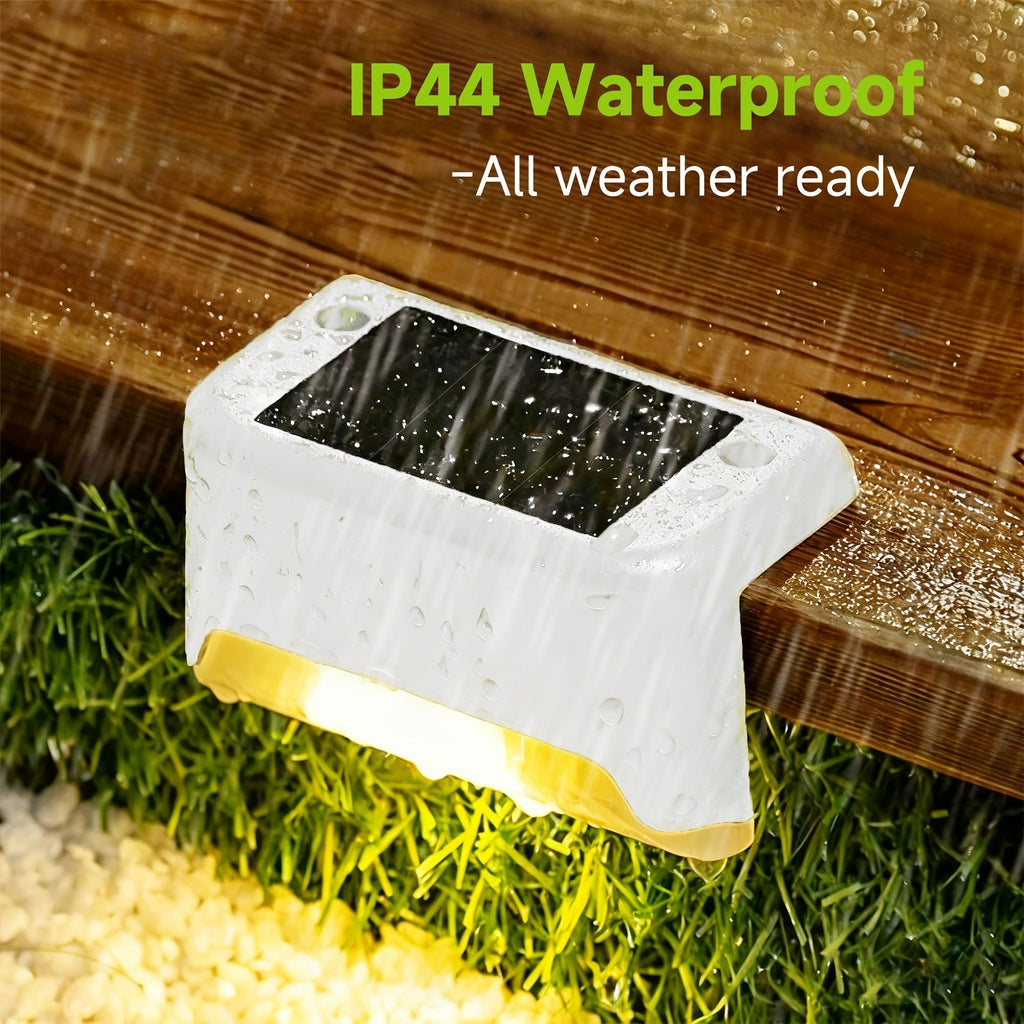 Glimvista 8 stuks zonne-hek- en padverlichting met waterdichte LED's voor tuin