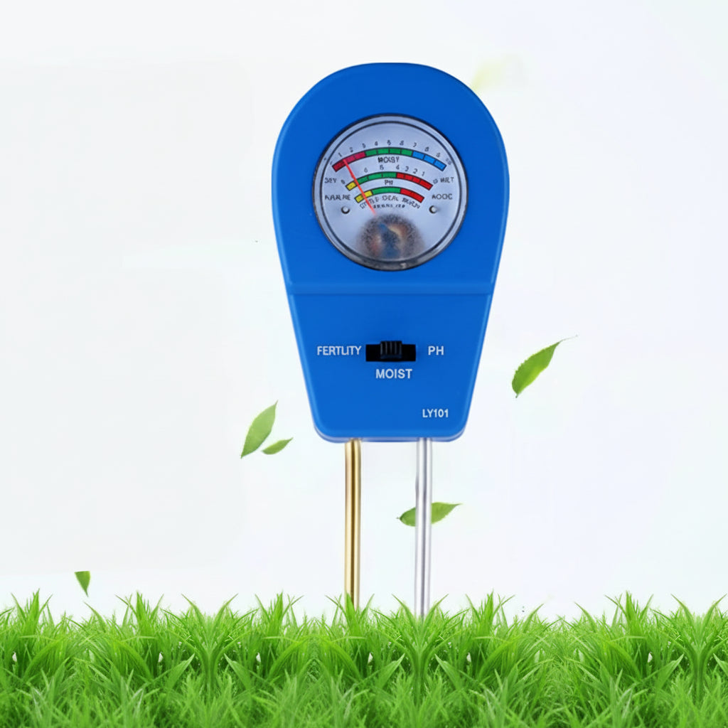 Soiltrio Tester del Terreno 3 in 1 per Umidità, Fertilità e pH
