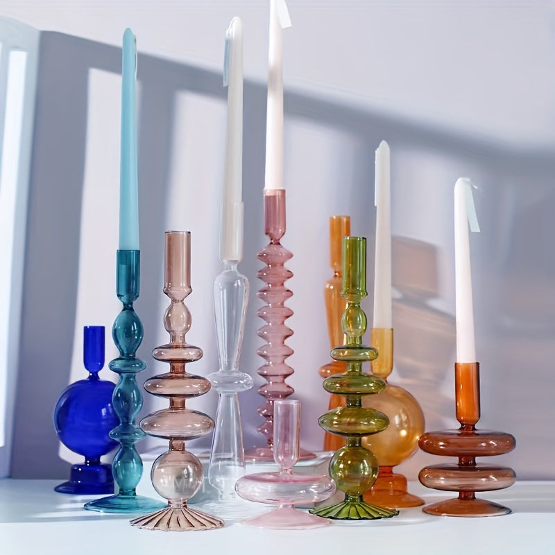 Auravine Glasvase und Kerzenhalter Elegantes Dekorationsstück