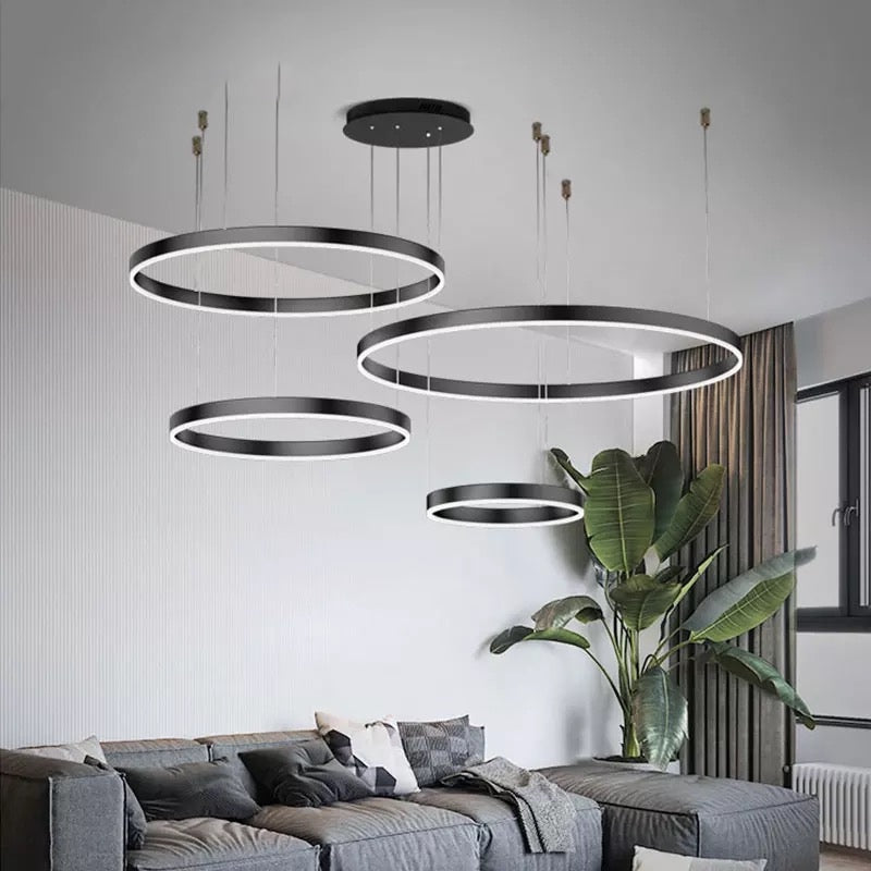 Aurelia Ring Lamp With Adjustable Aluminum And Acrylic Design, 12,500 Lumens