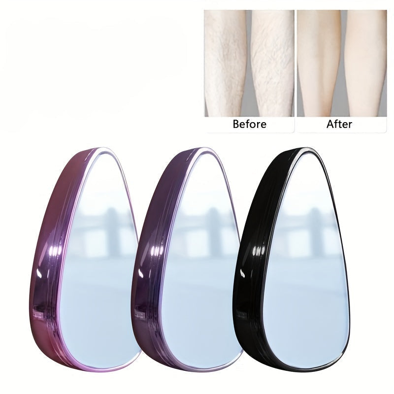 Épilateur Nano Crystal Elvoria pour jambes de femme, outil exfoliant réutilisable, beige clair
