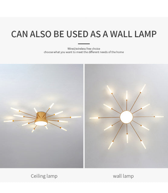Lampa wisząca LumaSpike w stylu różdżki do nowoczesnych pomieszczeń