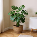Rattankruka Handvävd Planterare för Naturlig Boho- och Skandinavisk Inredning