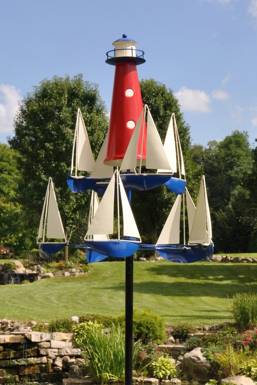 2023 Kinetic Wind Sculpture For Outdoor Garden And Yard Decor Featuring Moving Metal Blades | Atiets