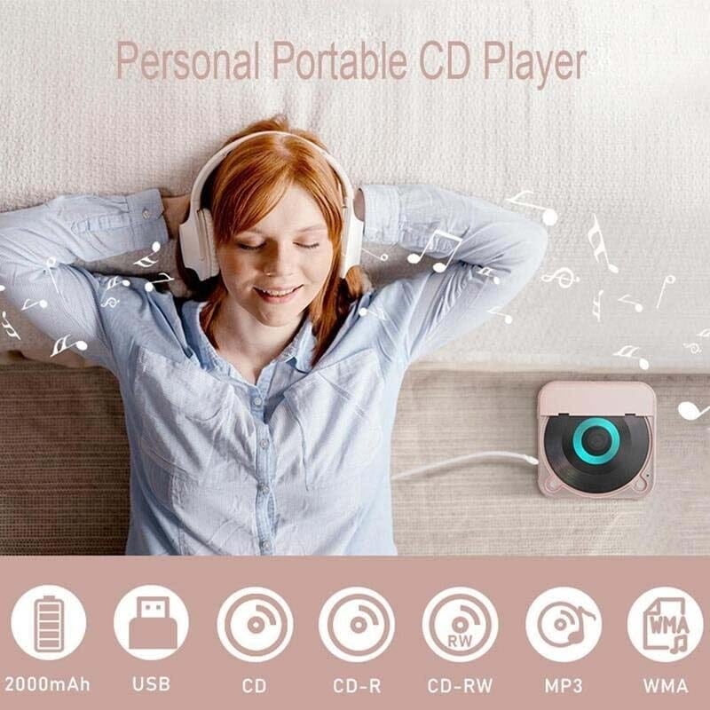 持ち運びに便利なBluetooth対応ポータブルCDプレーヤーで音楽を楽しもう