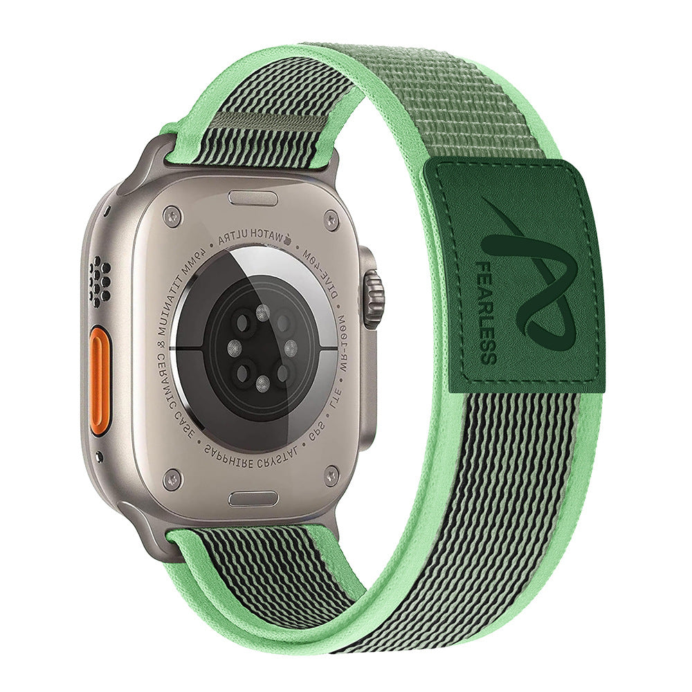 Cinturino in nylon a loop per orologio con chiusura a strappo per Apple Watch